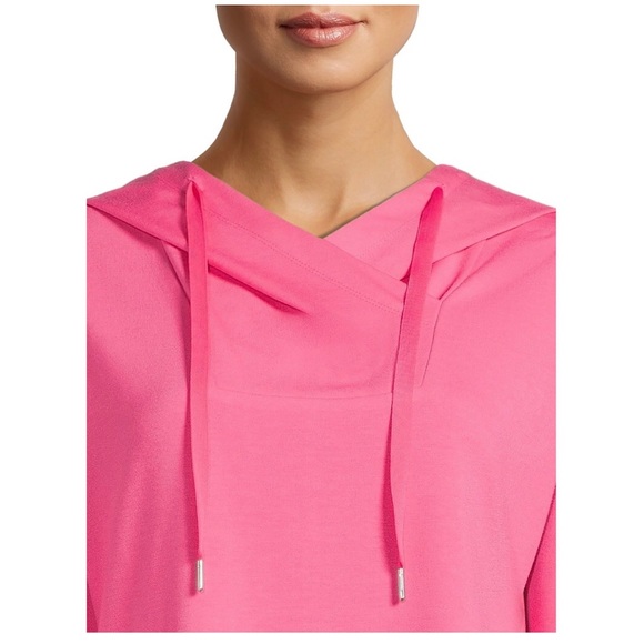 AVIA Womens Hoodie Size Small 4-6 Pink Side Slits New - Picture 4 of 6